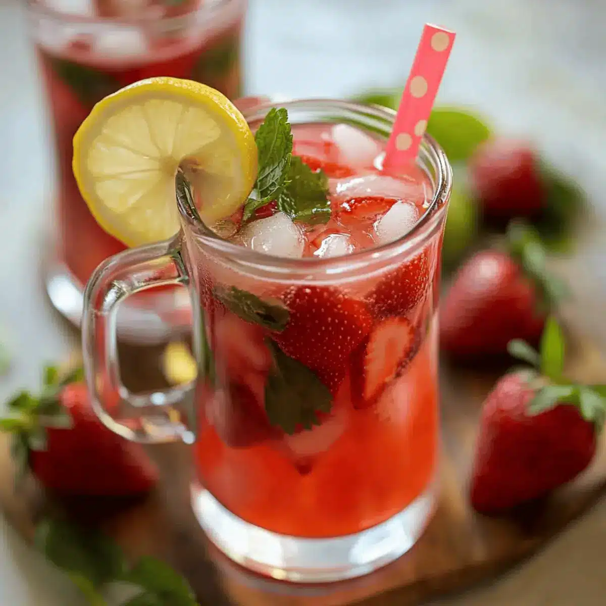 Vibrant Strawberry Lemonade: Your Natural Summer Refreshment